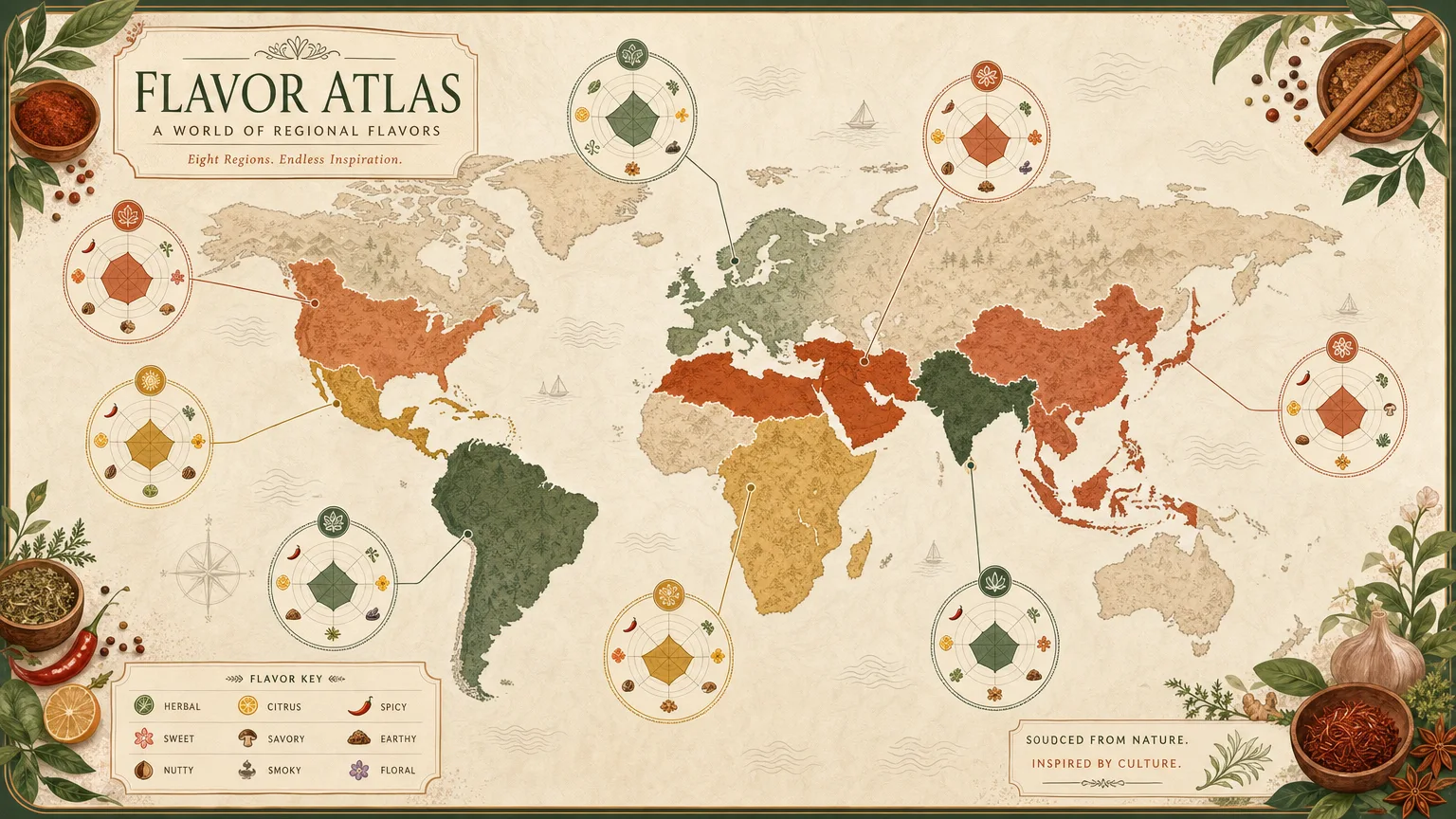 Regional Flavor Map result preview