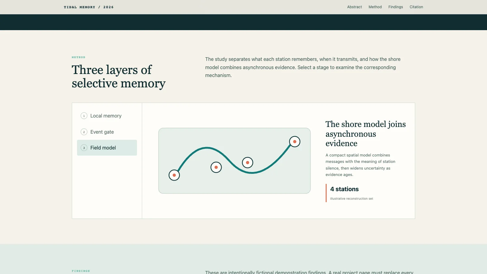 Research Project Homepage result preview 2