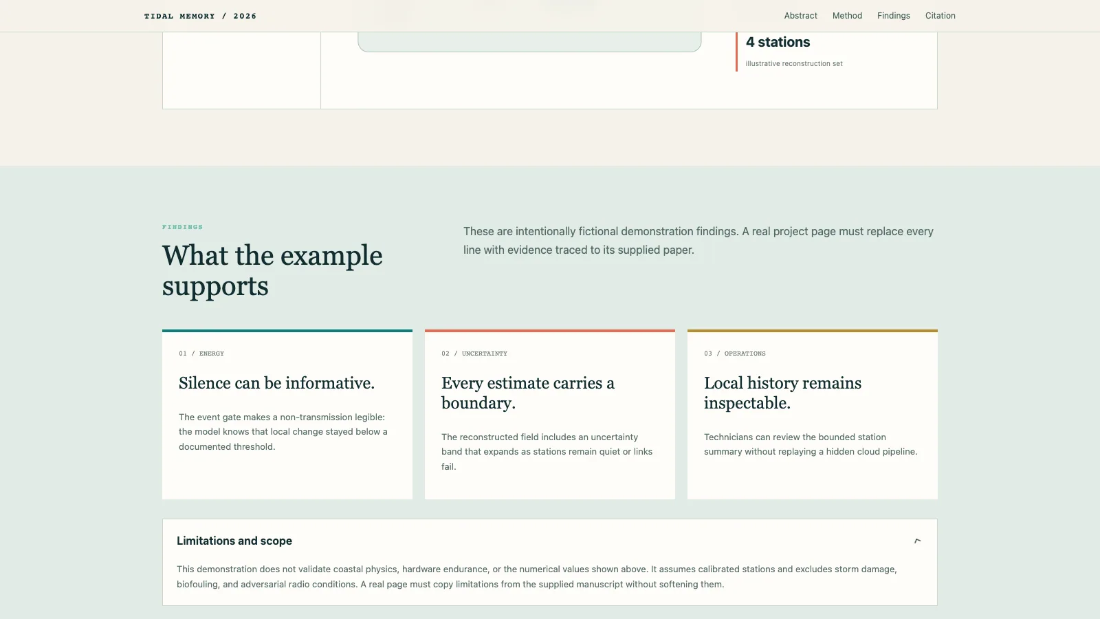 Research Project Homepage result preview 3
