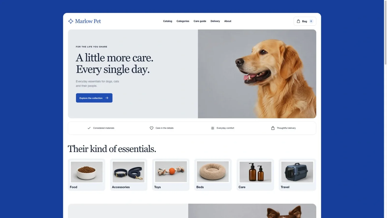 Royal Blue Pet Store result preview