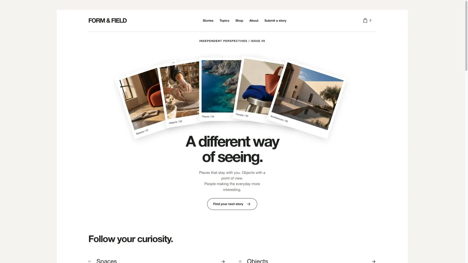 Scattered-Cards Magazine result preview