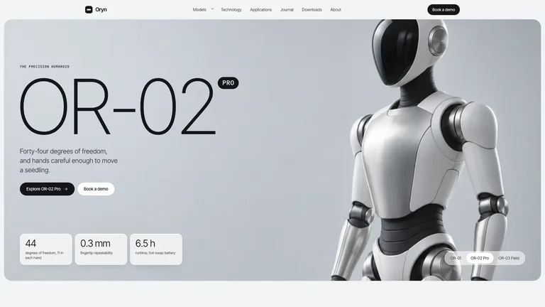 Silver Robot Product Site — Source example · Skillry
