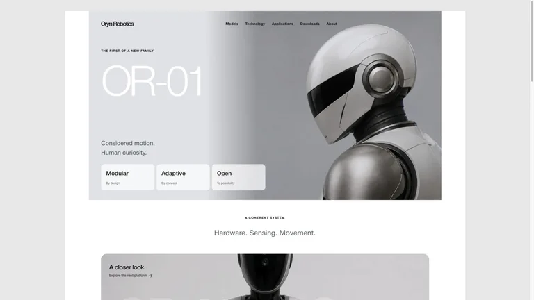 Silver Robot Product Site result preview