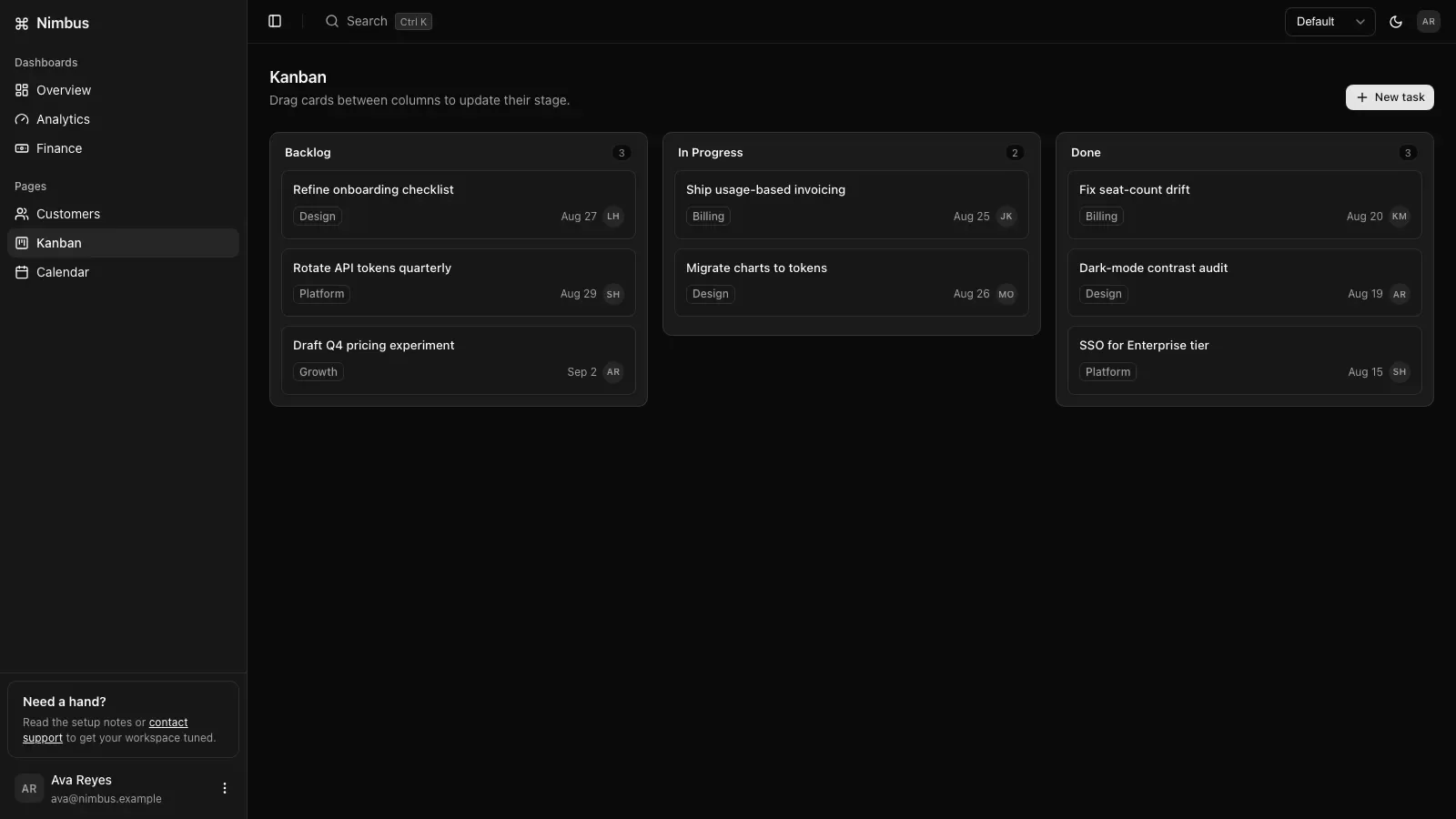 Slate Admin Console result preview 3