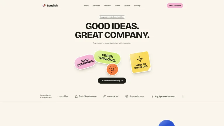Sticker Agency Landing — Source example · Skillry