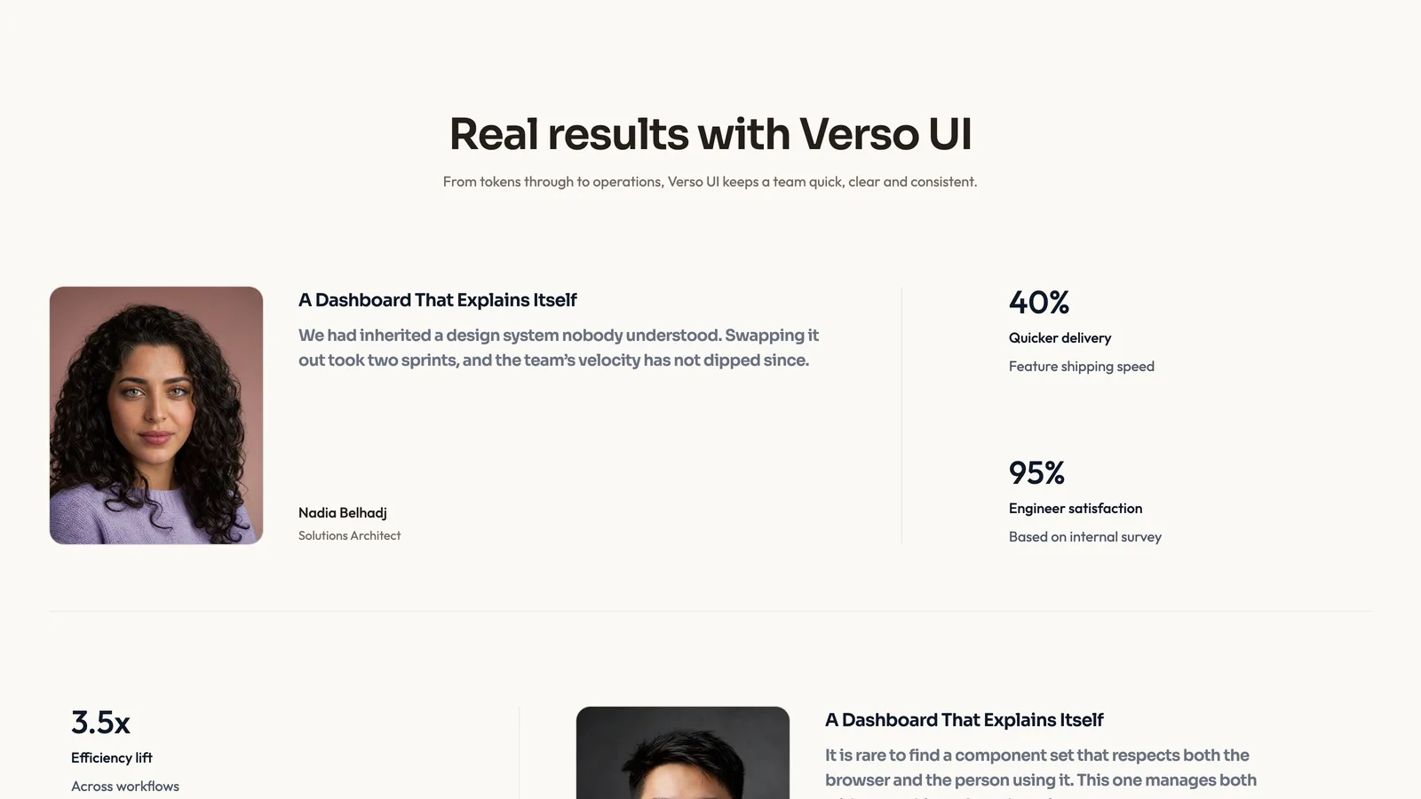 Case Note Testimonials result preview