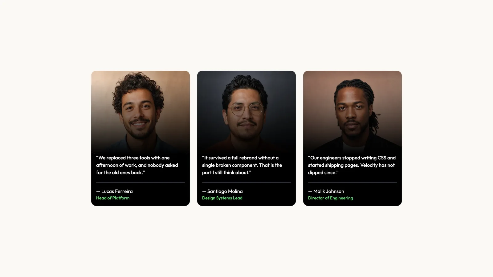 Dark Portrait Testimonials result preview