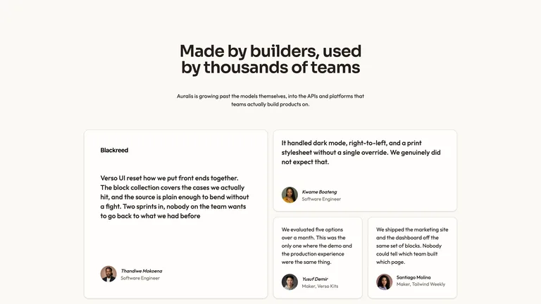 Feature Testimonial Mosaic result preview