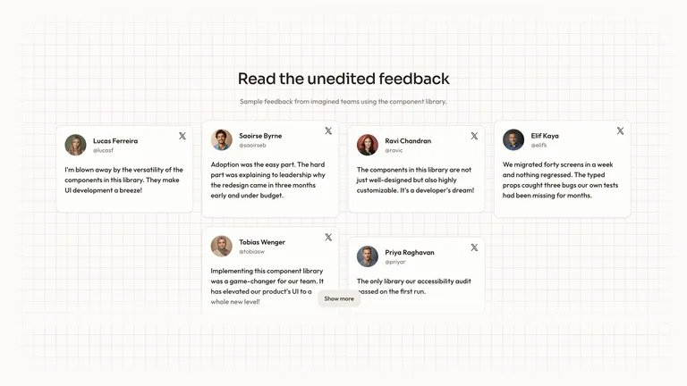 Social Feed Testimonials result preview