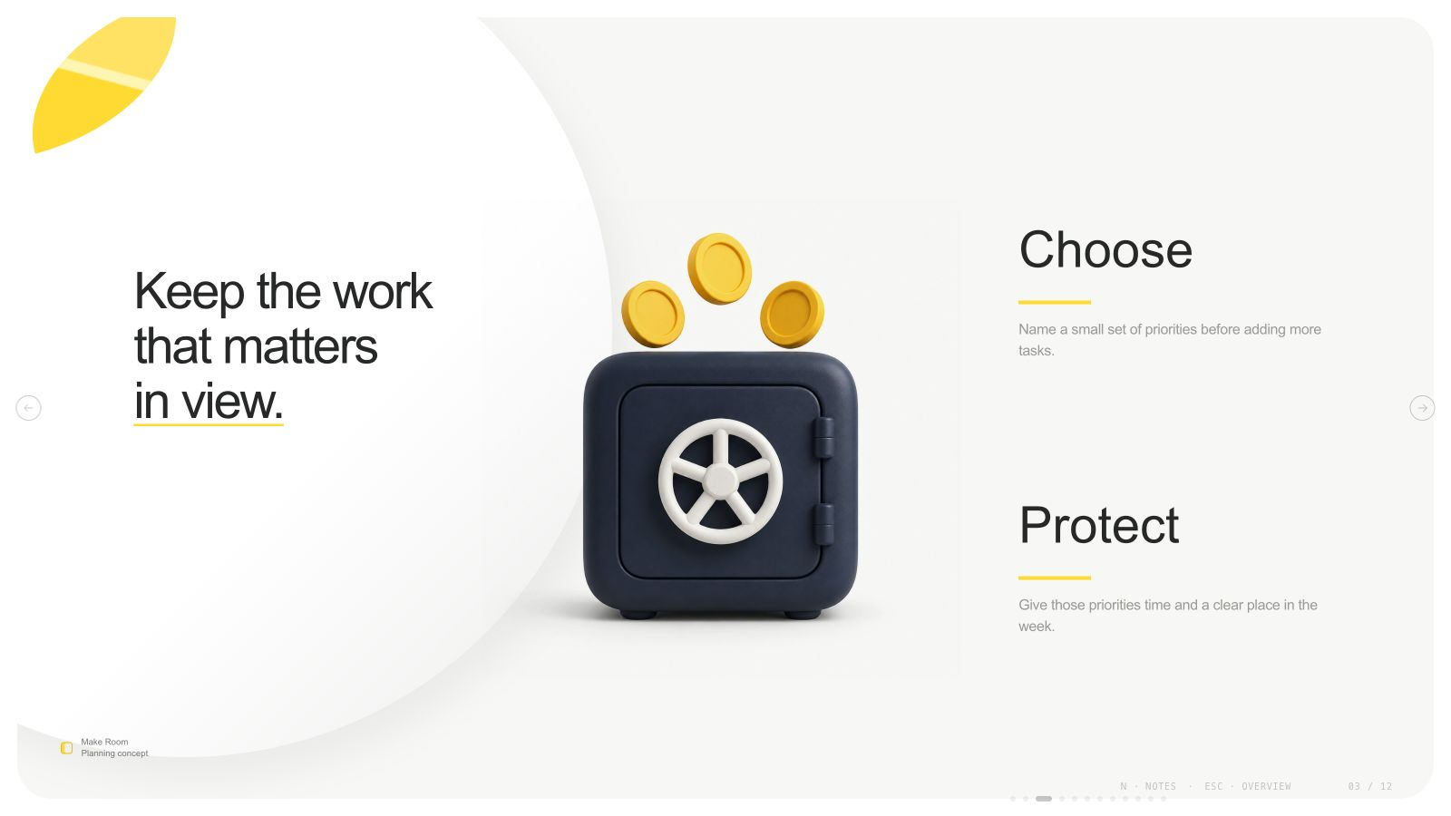 The principles page
