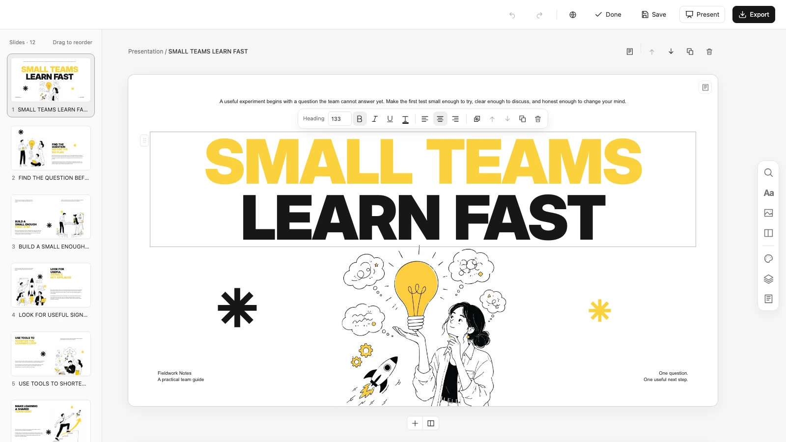 Yellow Sketchnote 簡報