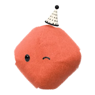 Playful coral diamond dot