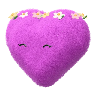 Orchid heart dot with a flower crown